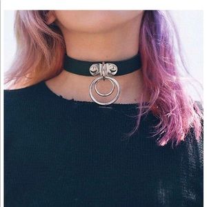 💀 DOUBLE O- RING CHOKER COLLAR 💀
